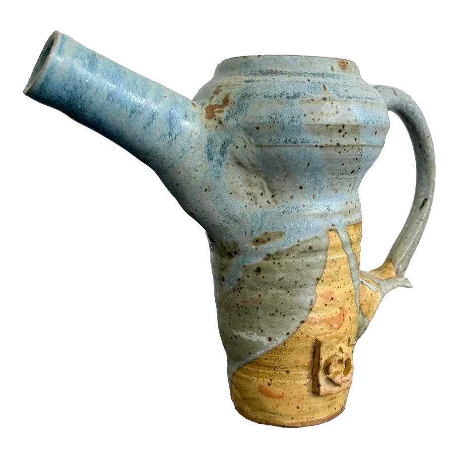 Vintage Boho Studio Pottery Pitcher