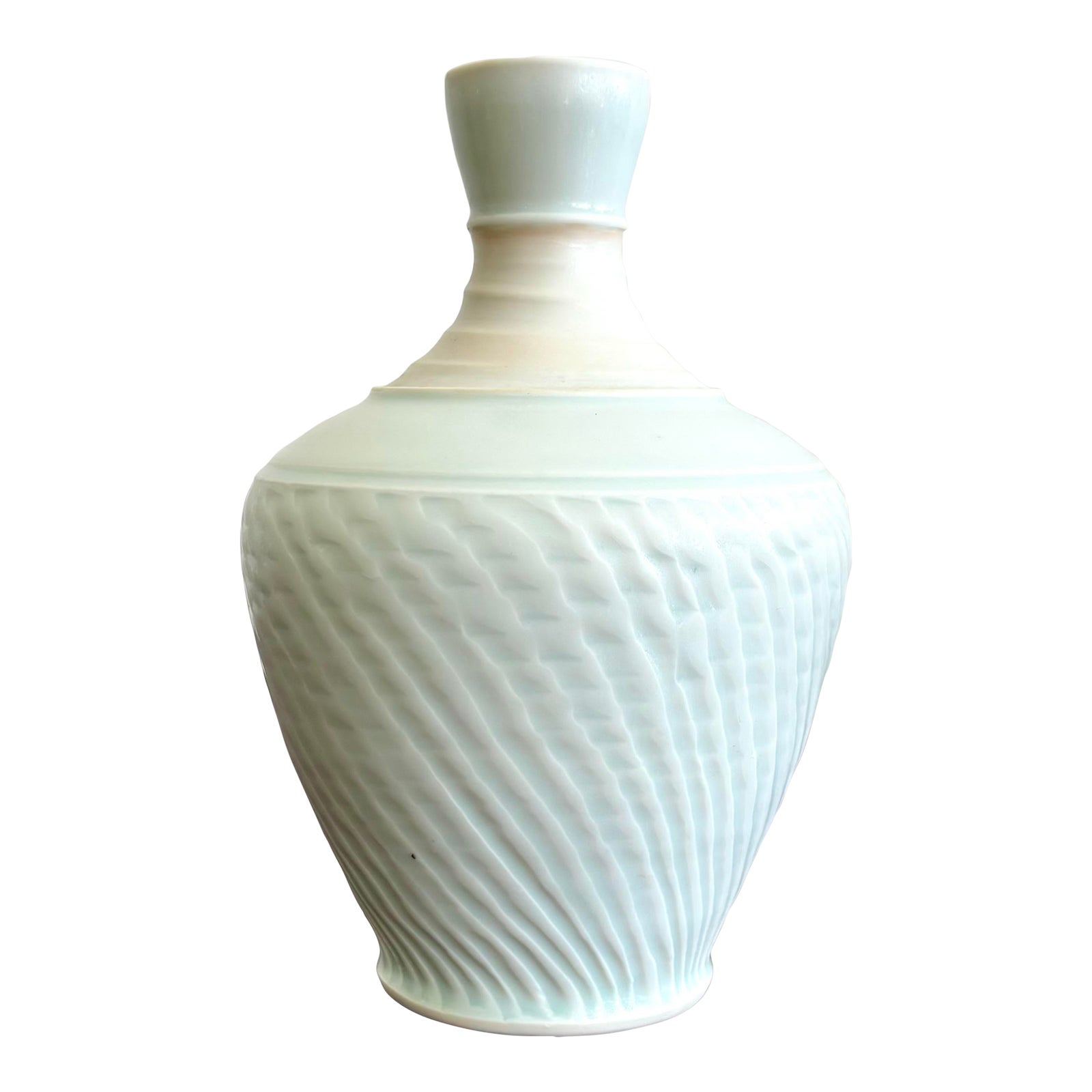 Vintage Boho Original Studio Pottery Textured Vase