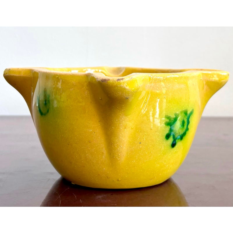 Vintage Glazed Studio Pottery Catchall - Side view