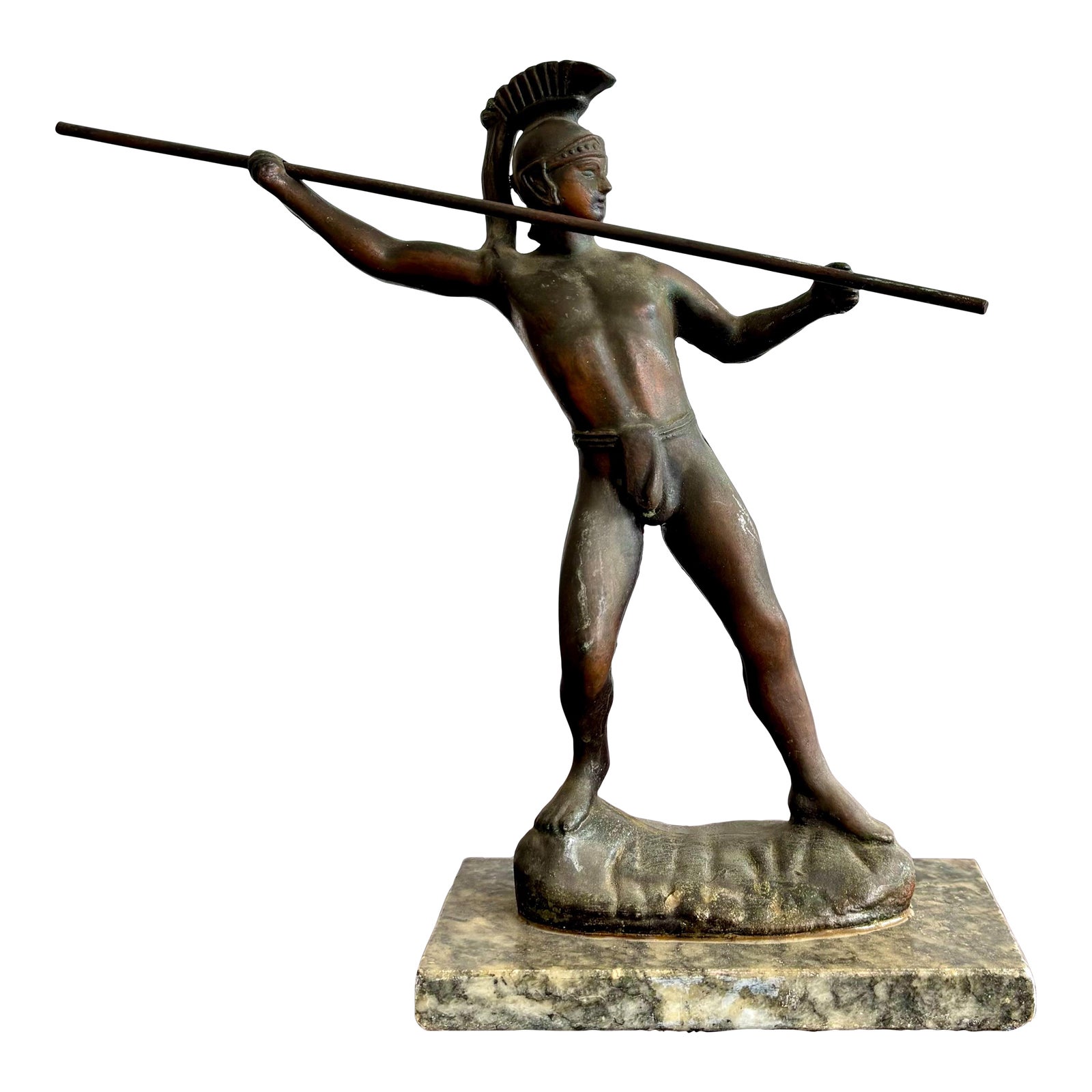 Vintage Grand Tour Bronze Gladiator Statue