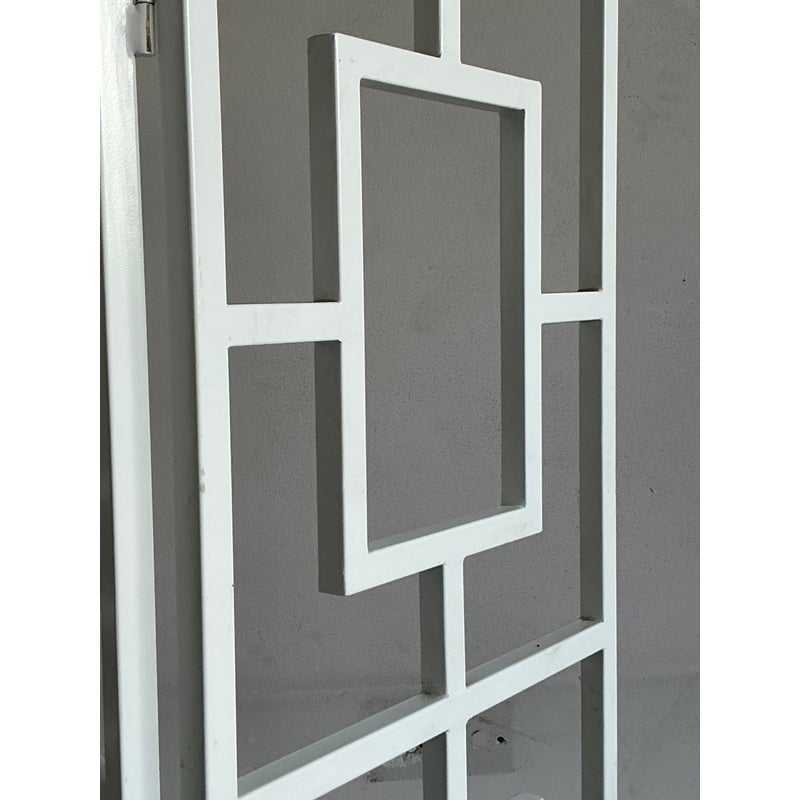Vintage Regency Block Folding Screen - Top view