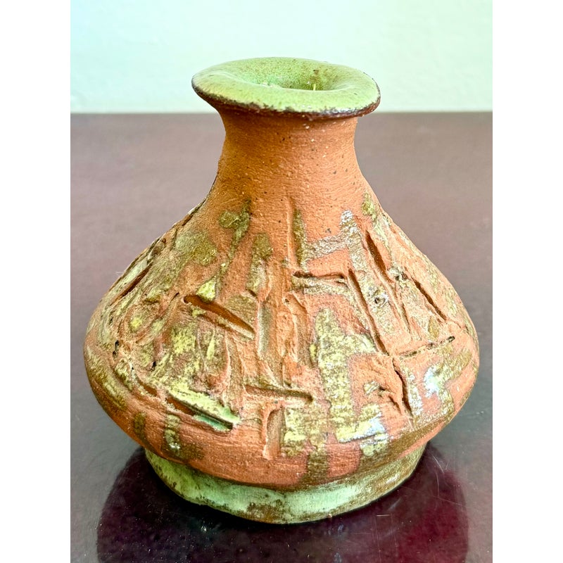 Vintage Studio Pottery Vase - Side view