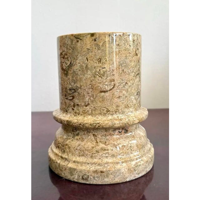 Vintage Marble Column Bookends – Set of 2 - Side view