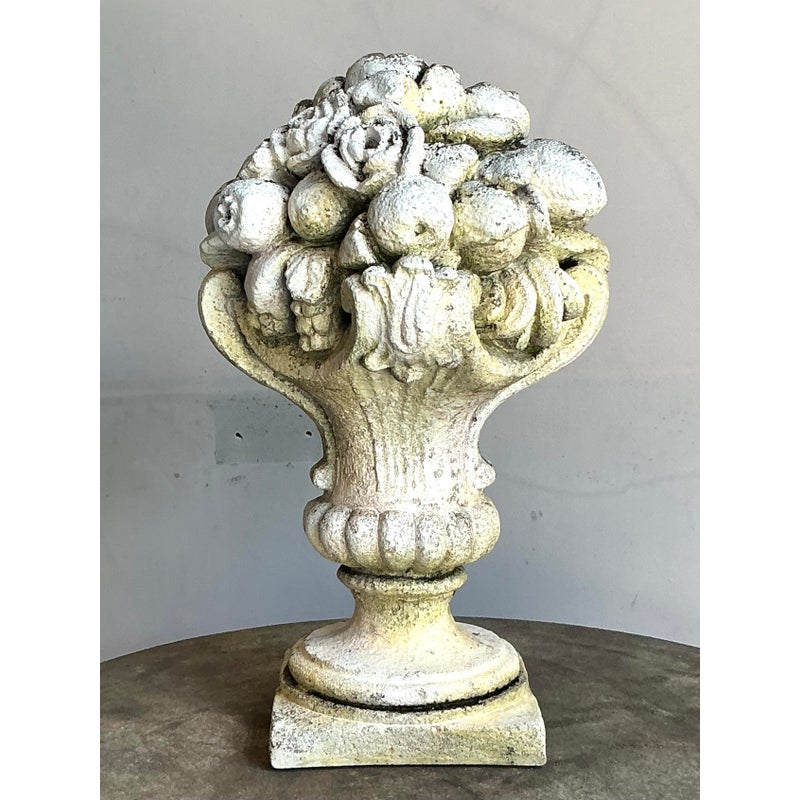 Vintage Regency Patinated Resin Garden Ornament - Detail view