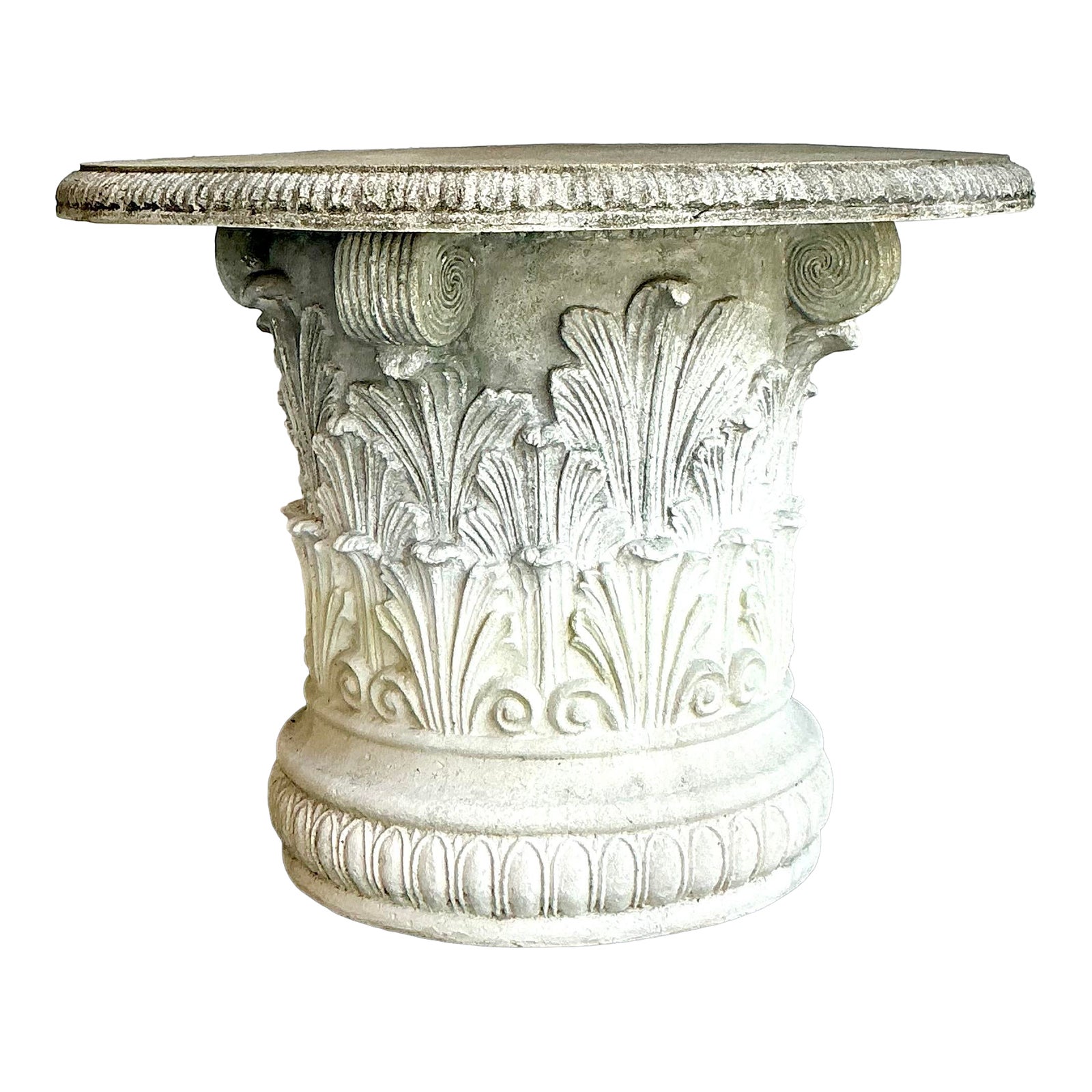 Vintage Regency Concrete Coated Resin Garden Table