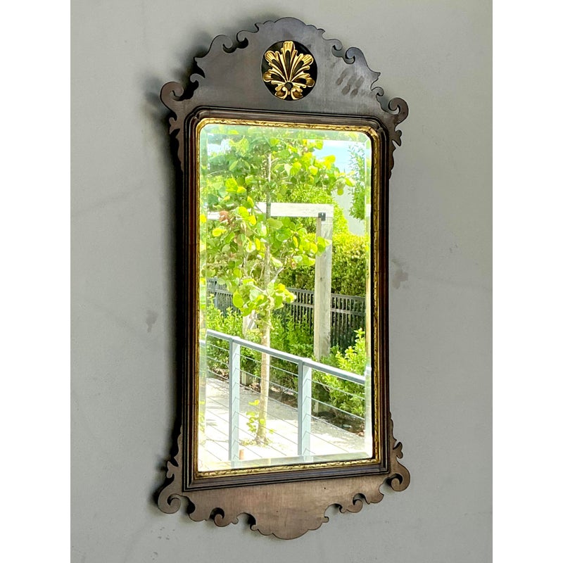 Vintage Regency Chippendale Mirror - Back view