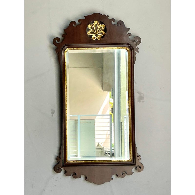 Vintage Regency Chippendale Mirror - Side view