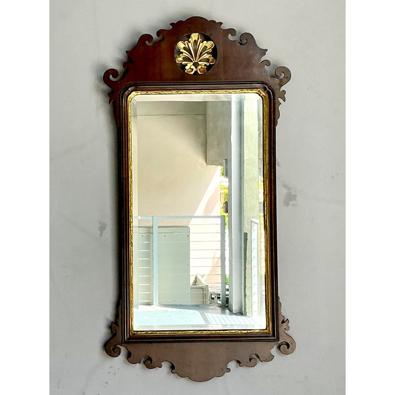 Vintage Regency Chippendale Mirror - Detail view