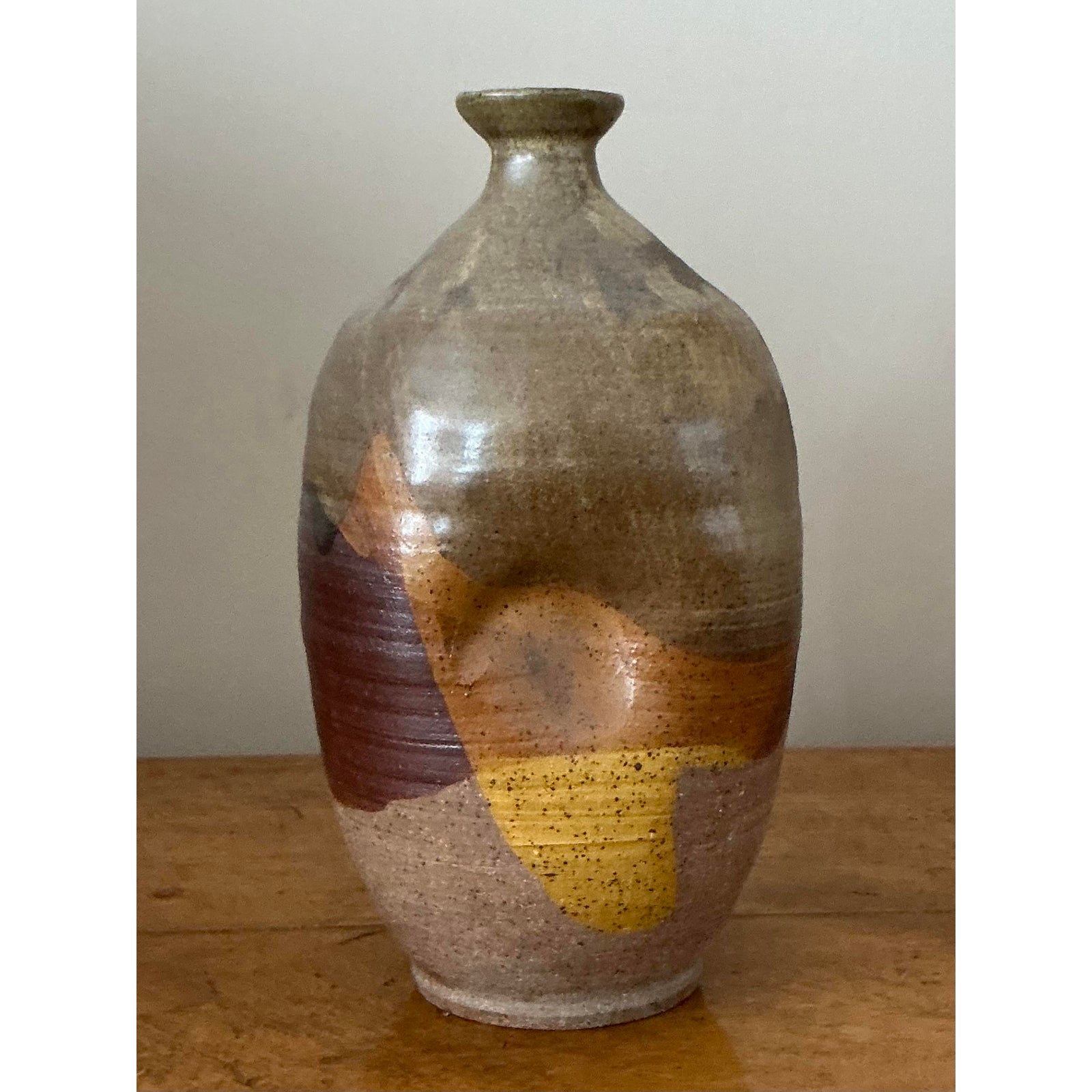 Vintage Boho Original Studio Pottery Vase - Detail view