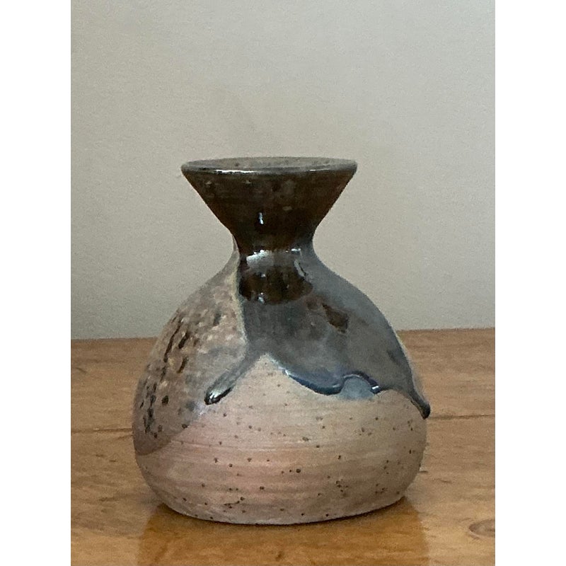 Vintage Boho Original Studio Pottery Vase - Side view