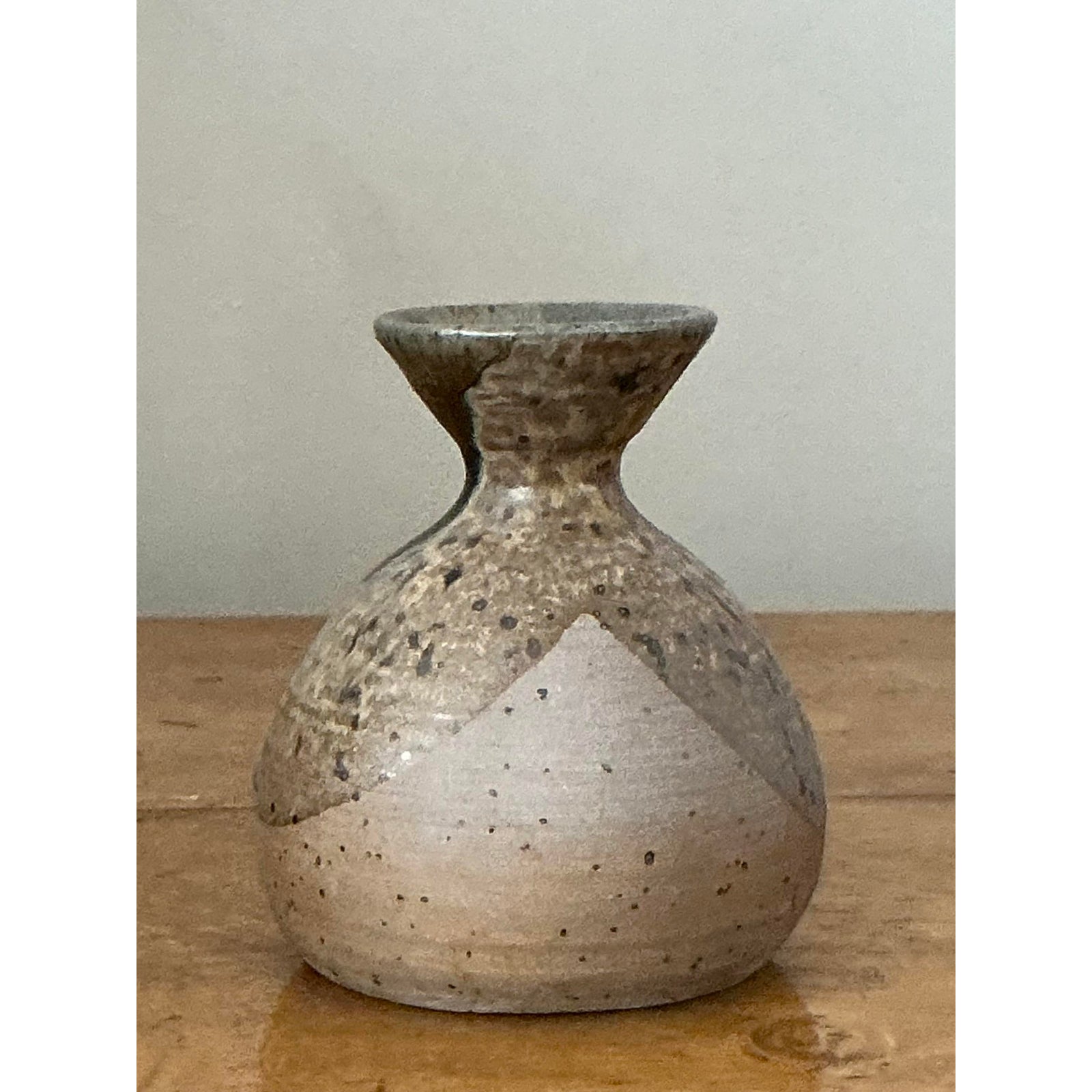 Vintage Boho Original Studio Pottery Vase - Back view