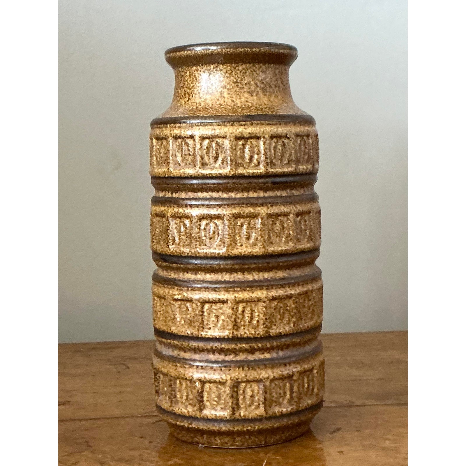 Vintage Mid-Century Modern West German Vase - Top view