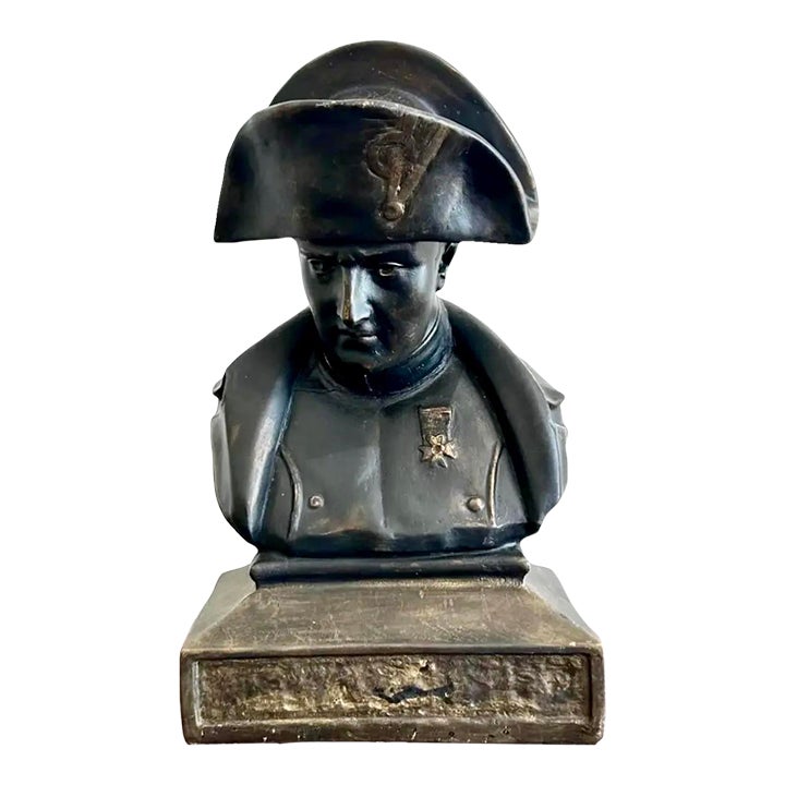 Vintage Mid 20th Century Military Bust of Napoleon