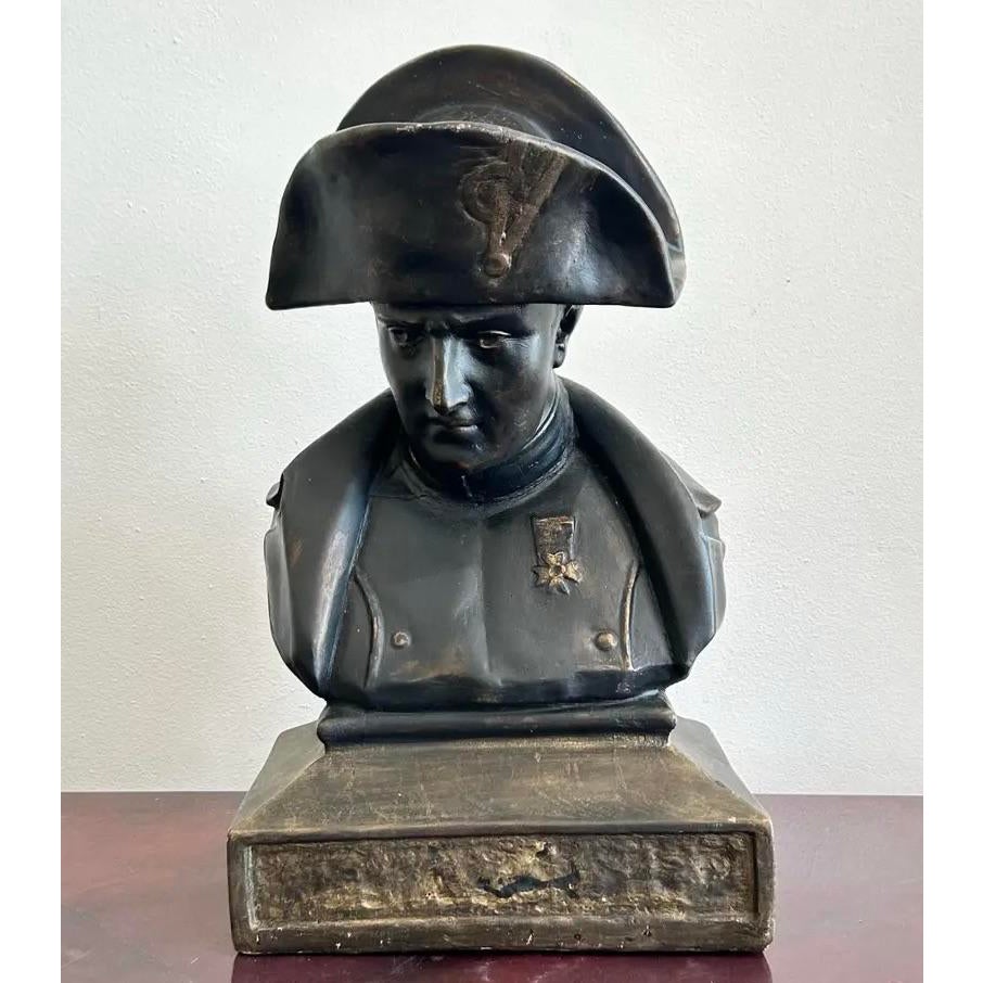 Vintage Mid 20th Century Military Bust of Napoleon - Detail view