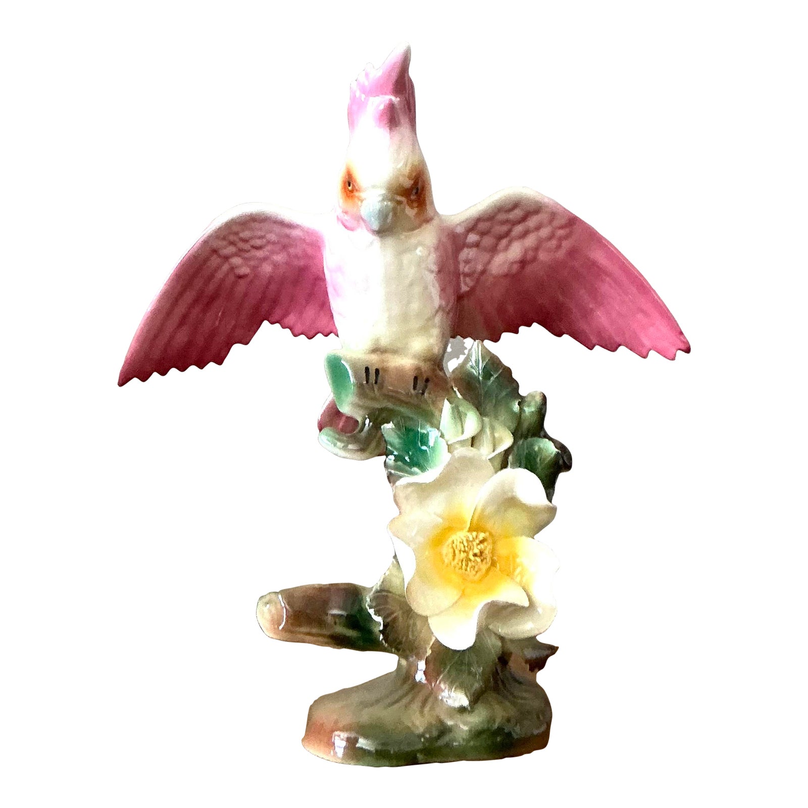 Vintage Regency Glazed Ceramic Bird