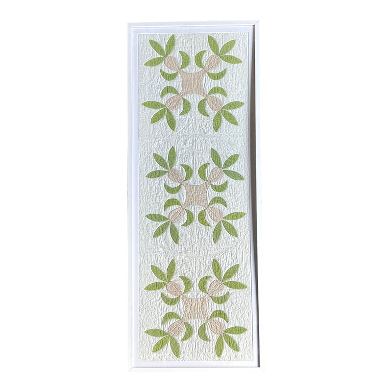 Vintage Regency Framed Quilt Panel