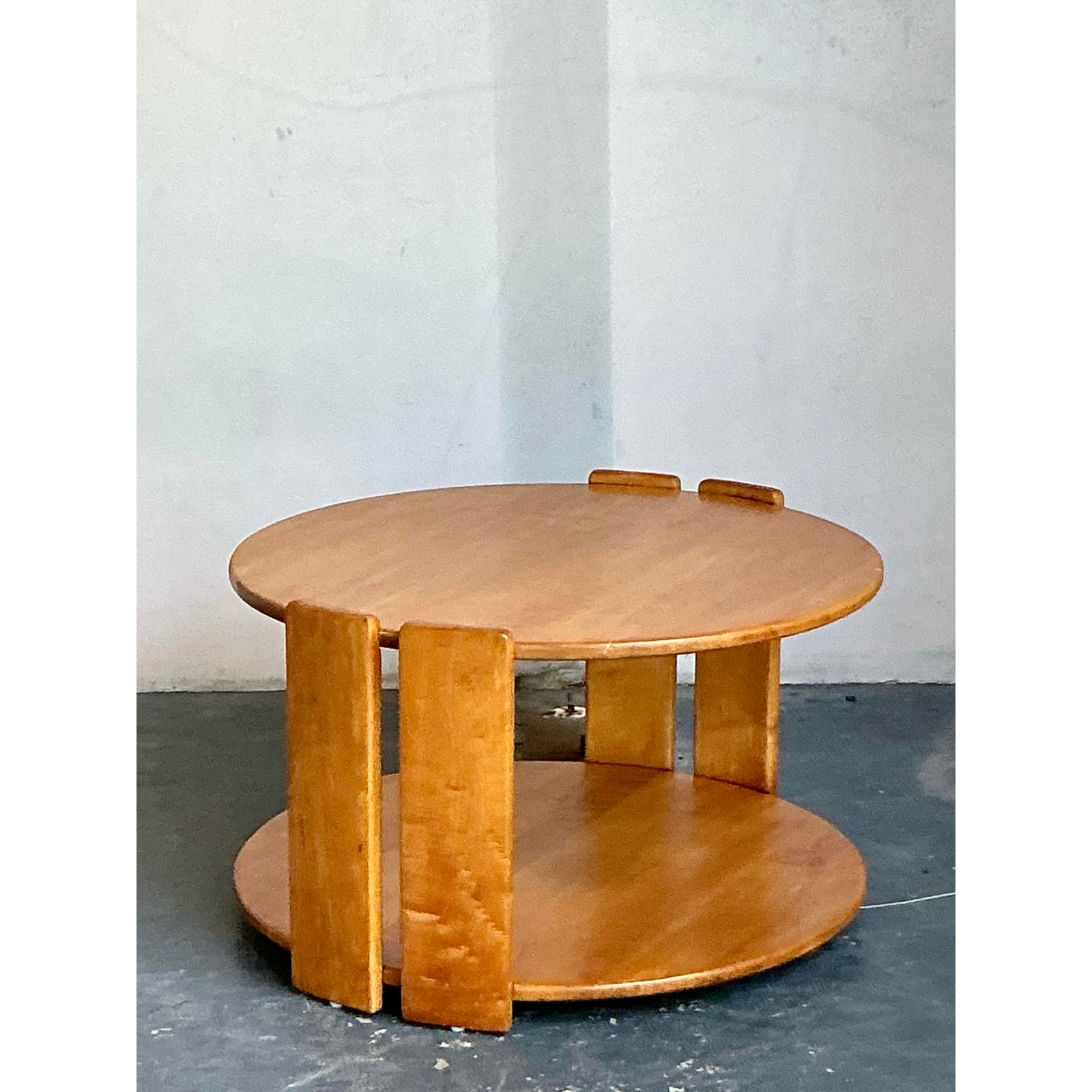 Vintage Conant Ball Mid-Century Modern Maple Coffee Table - Side view
