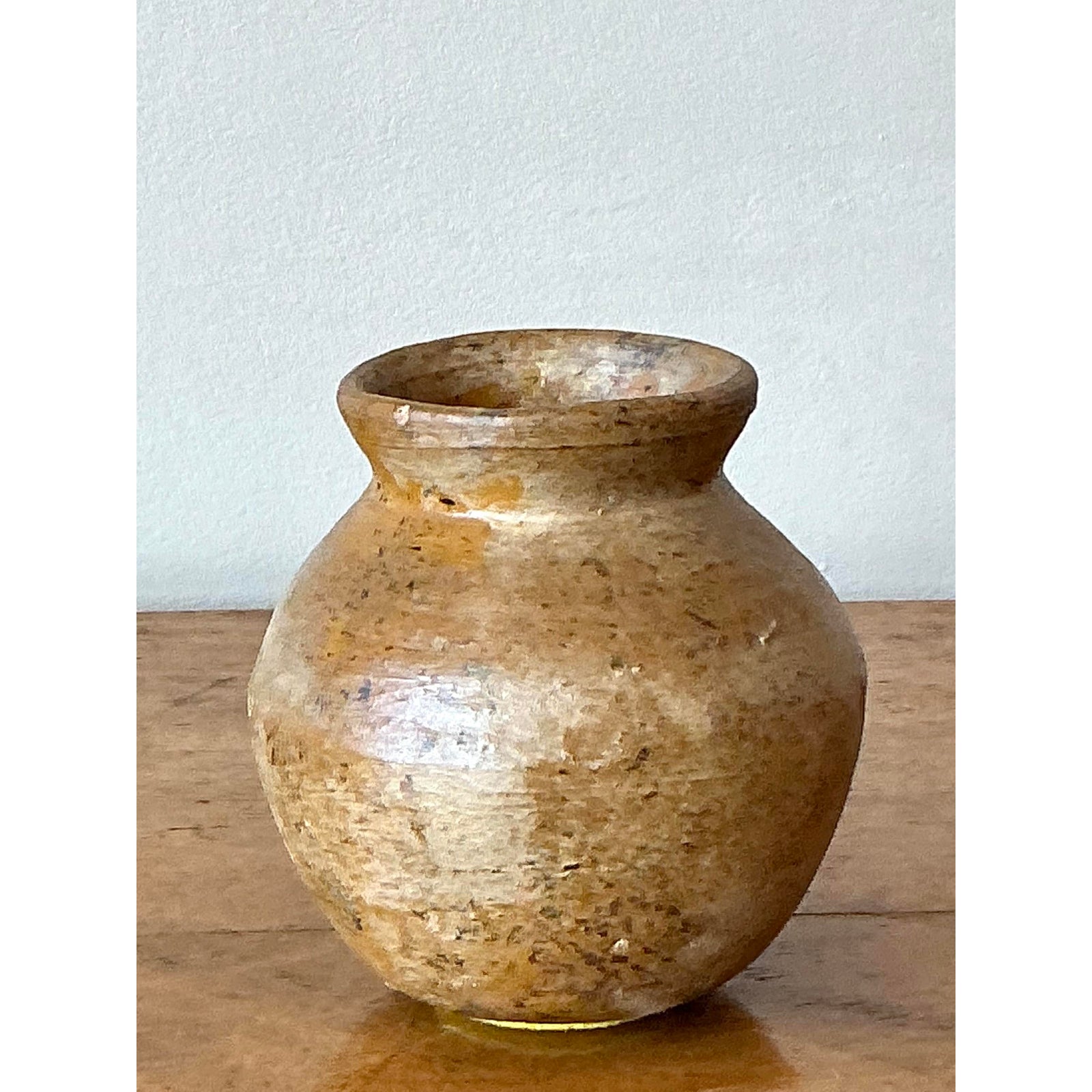 Vintage Boho Original Studio Pottery Vase - Side view