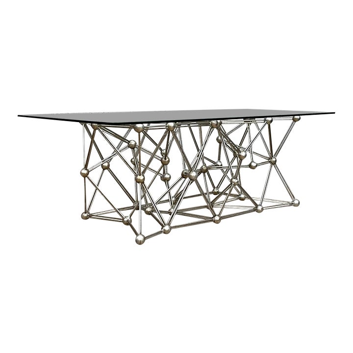 Vintage Boho Interlocking Molecule Coffee Table