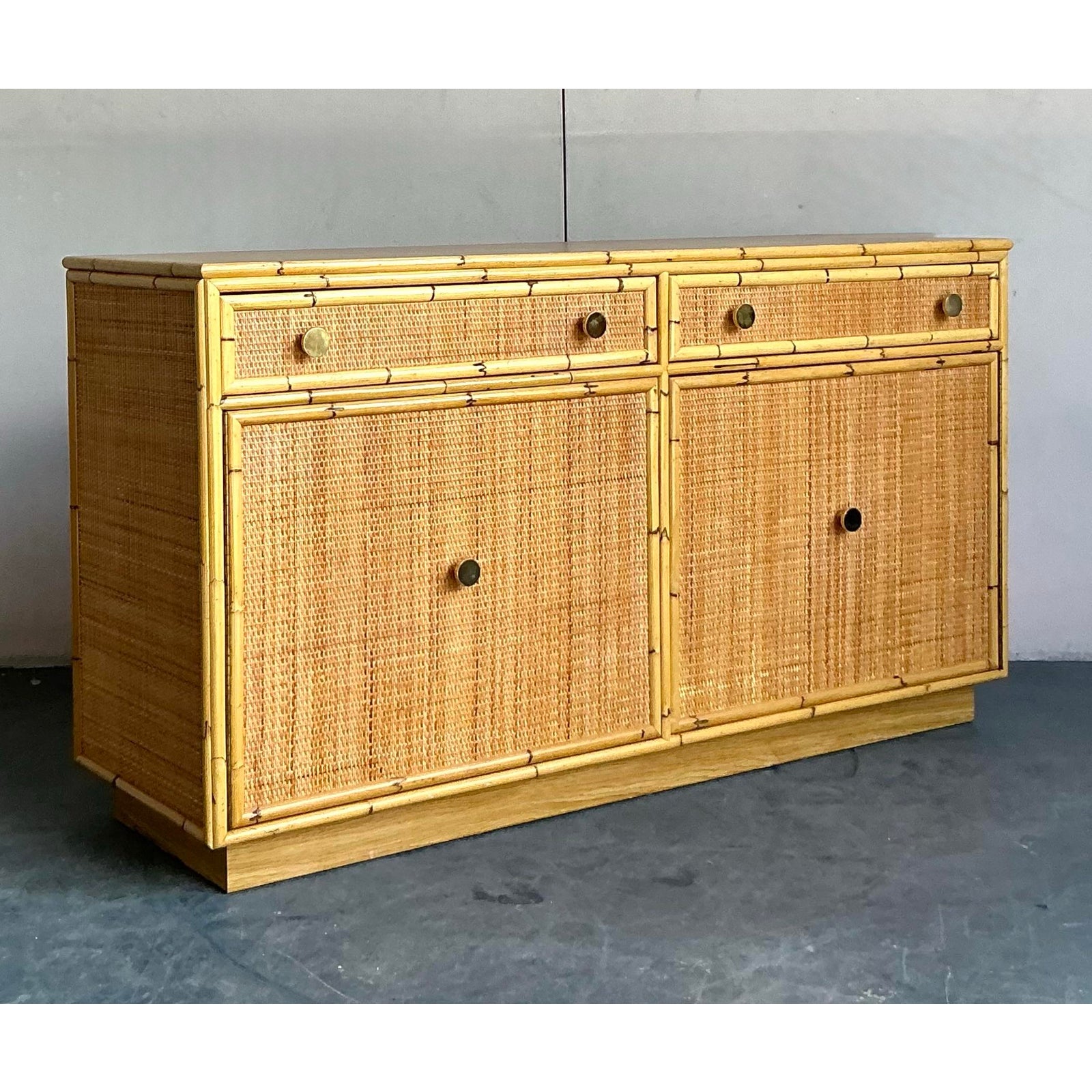 Vintage Boho Bielecky Brothers Credenza - Back view