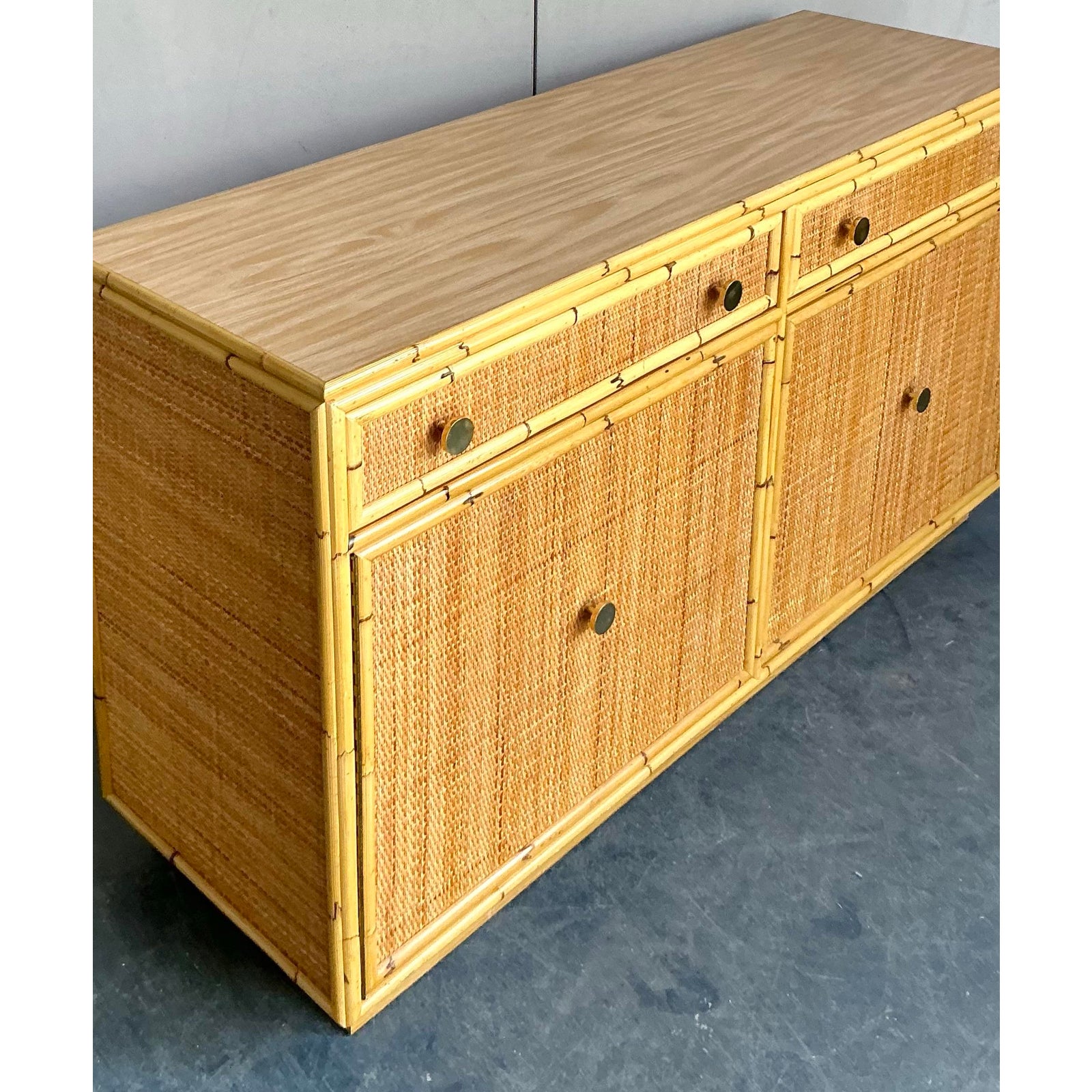 Vintage Boho Bielecky Brothers Credenza - Top view