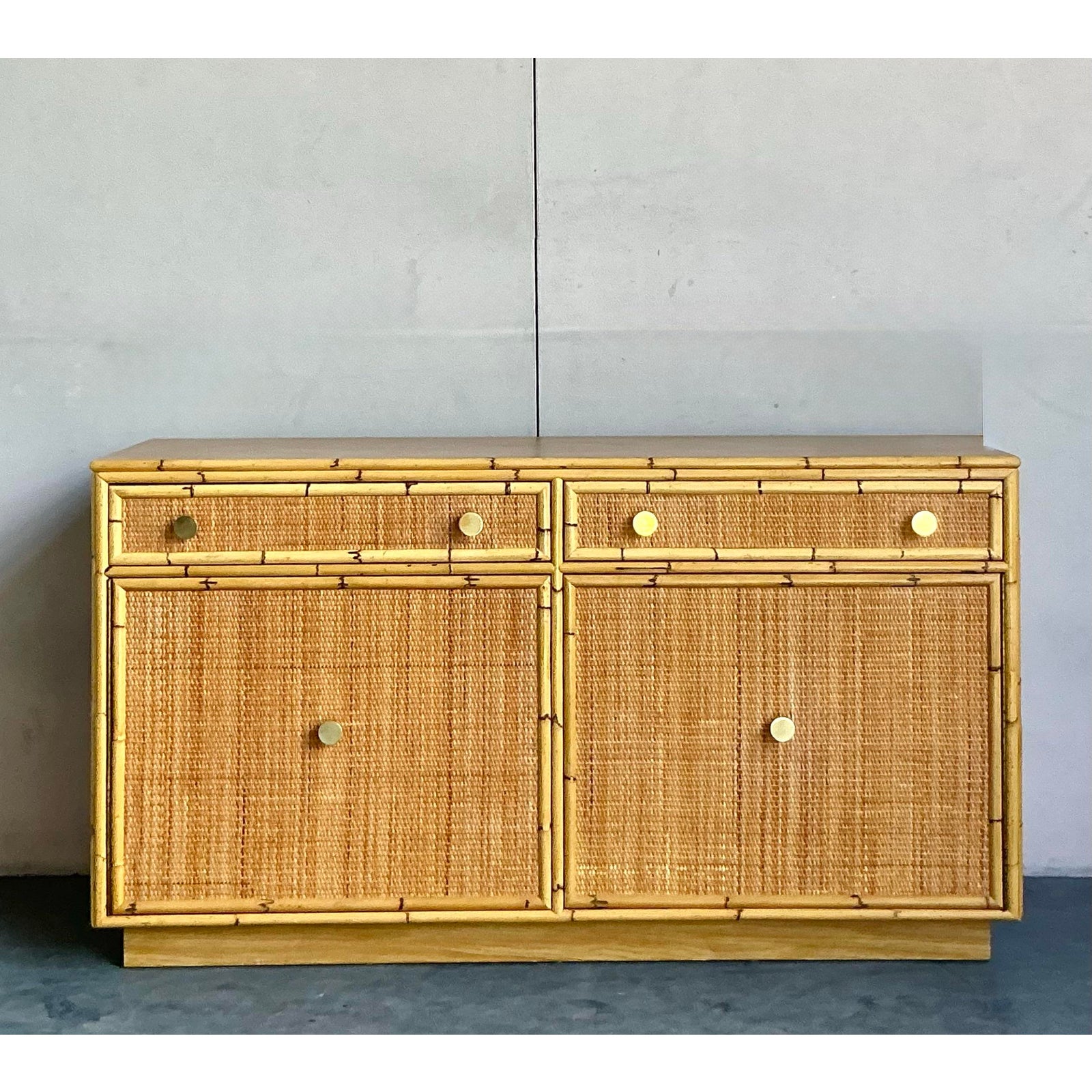 Vintage Boho Bielecky Brothers Credenza - Detail view