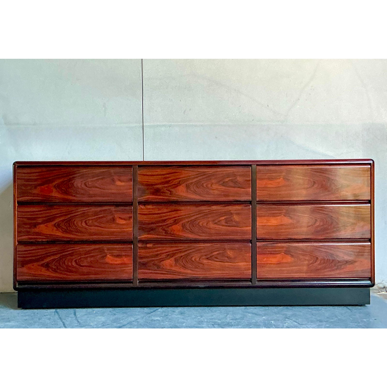 Mid 20th Century Vintage Brouer Rosewood Credenza - Back view