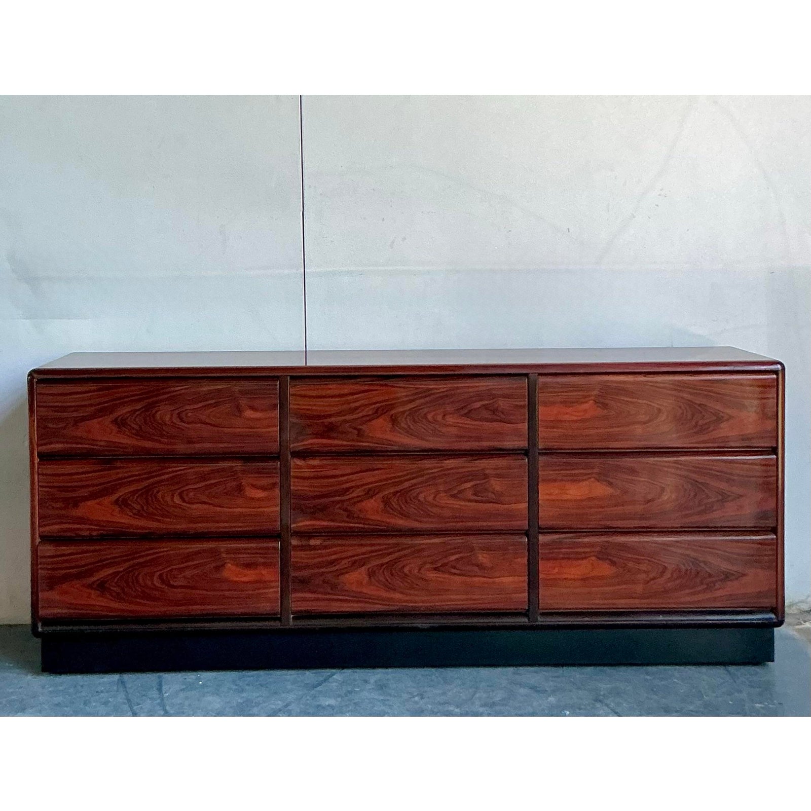 Mid 20th Century Vintage Brouer Rosewood Credenza - Side view