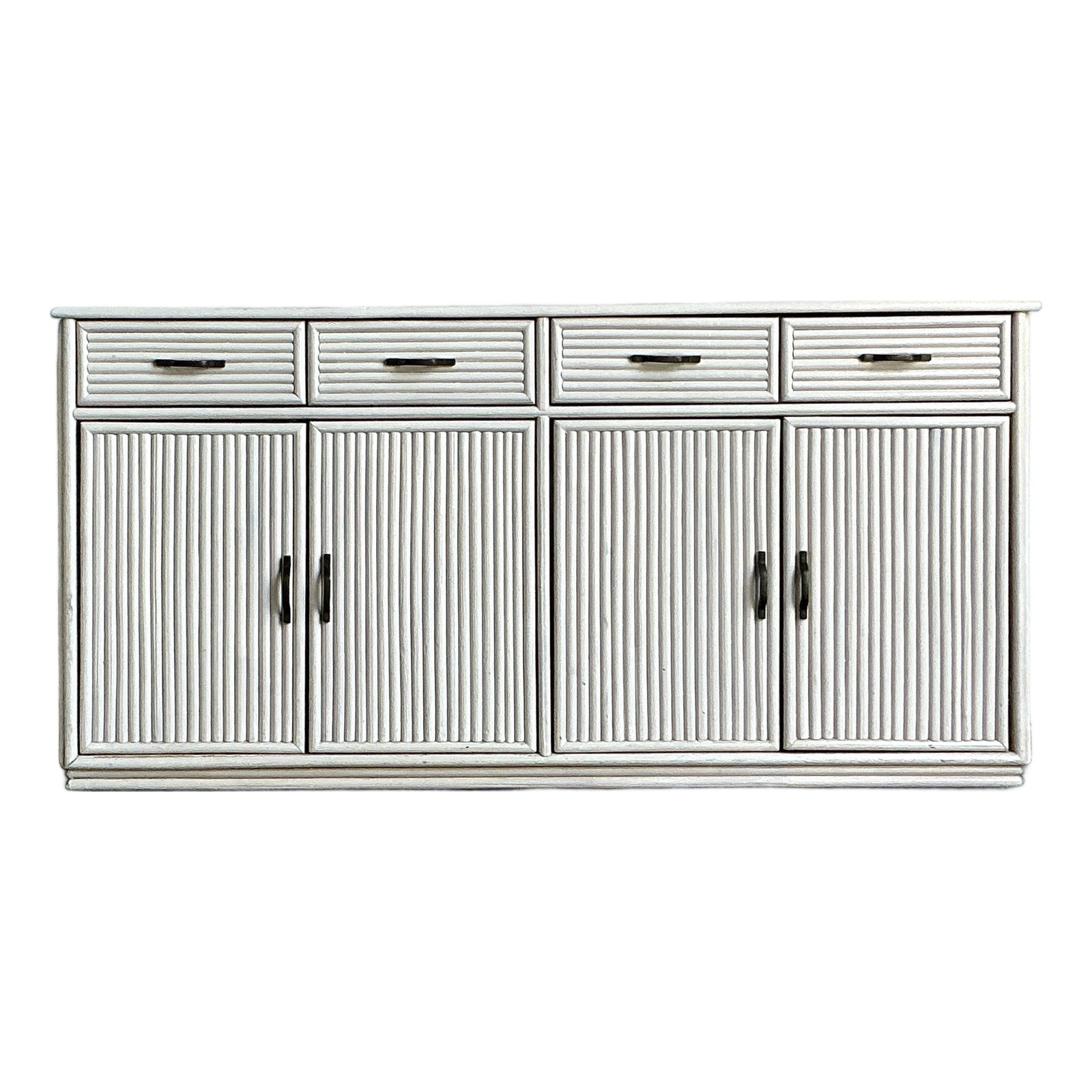 Vintage Coastal Reed Credenza
