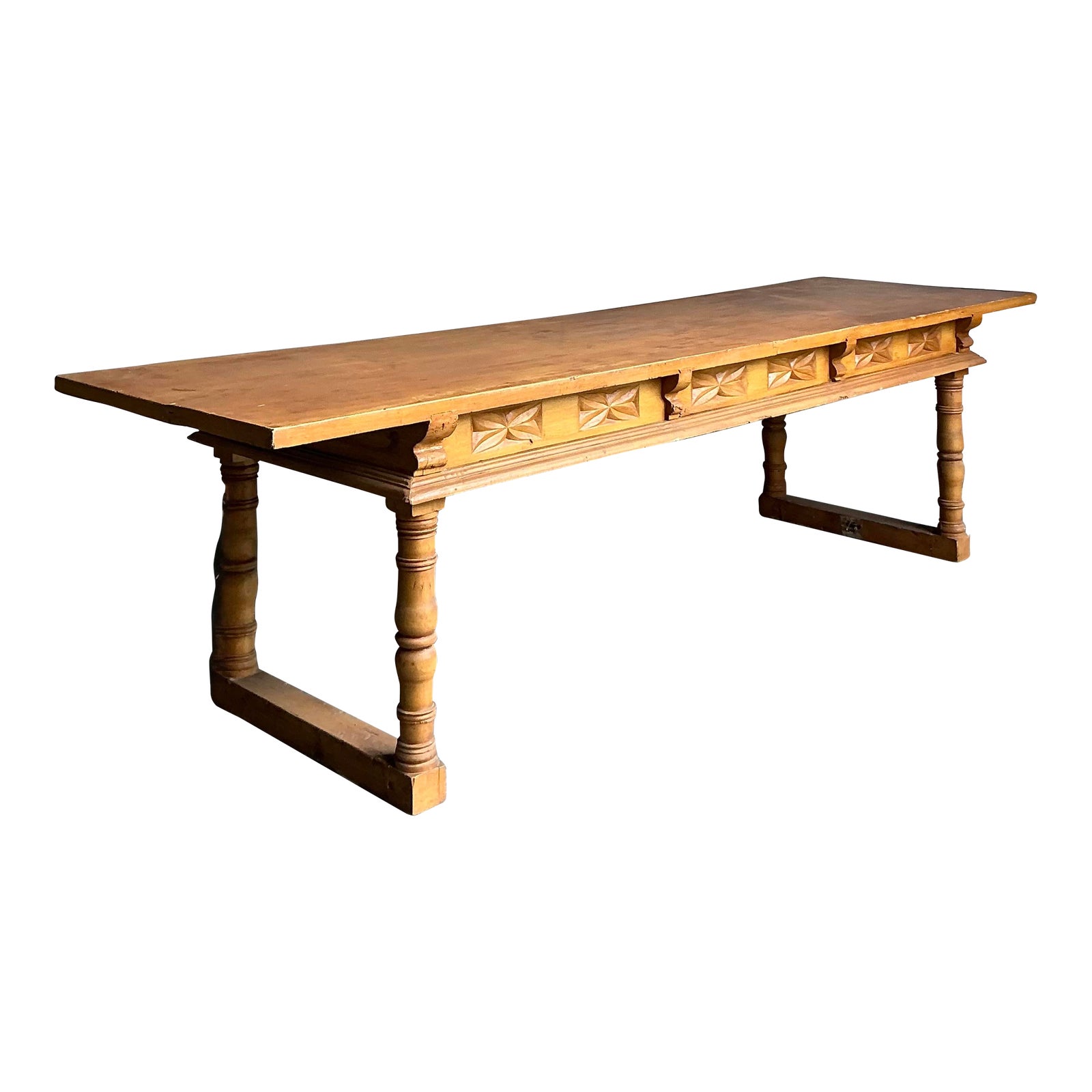 Vintage Boho Monumental Library Table