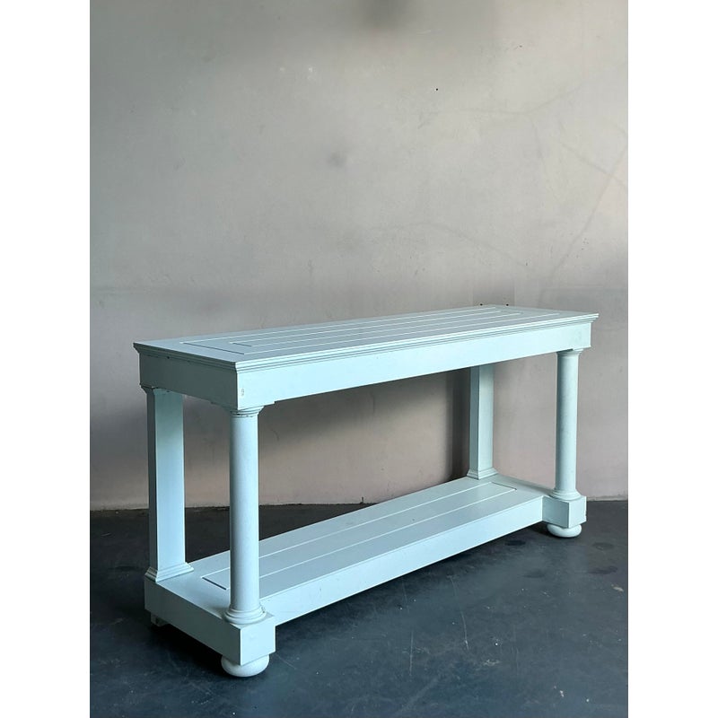 Vintage Boho McKinnon Harris Cast Aluminum “Spotswood” Sideboard - Back view