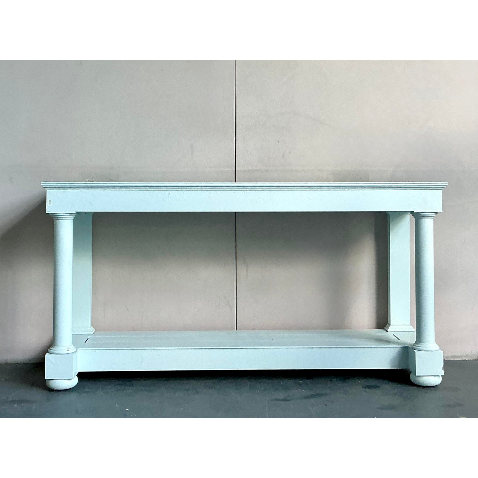 Vintage Boho McKinnon Harris Cast Aluminum “Spotswood” Sideboard - Detail view