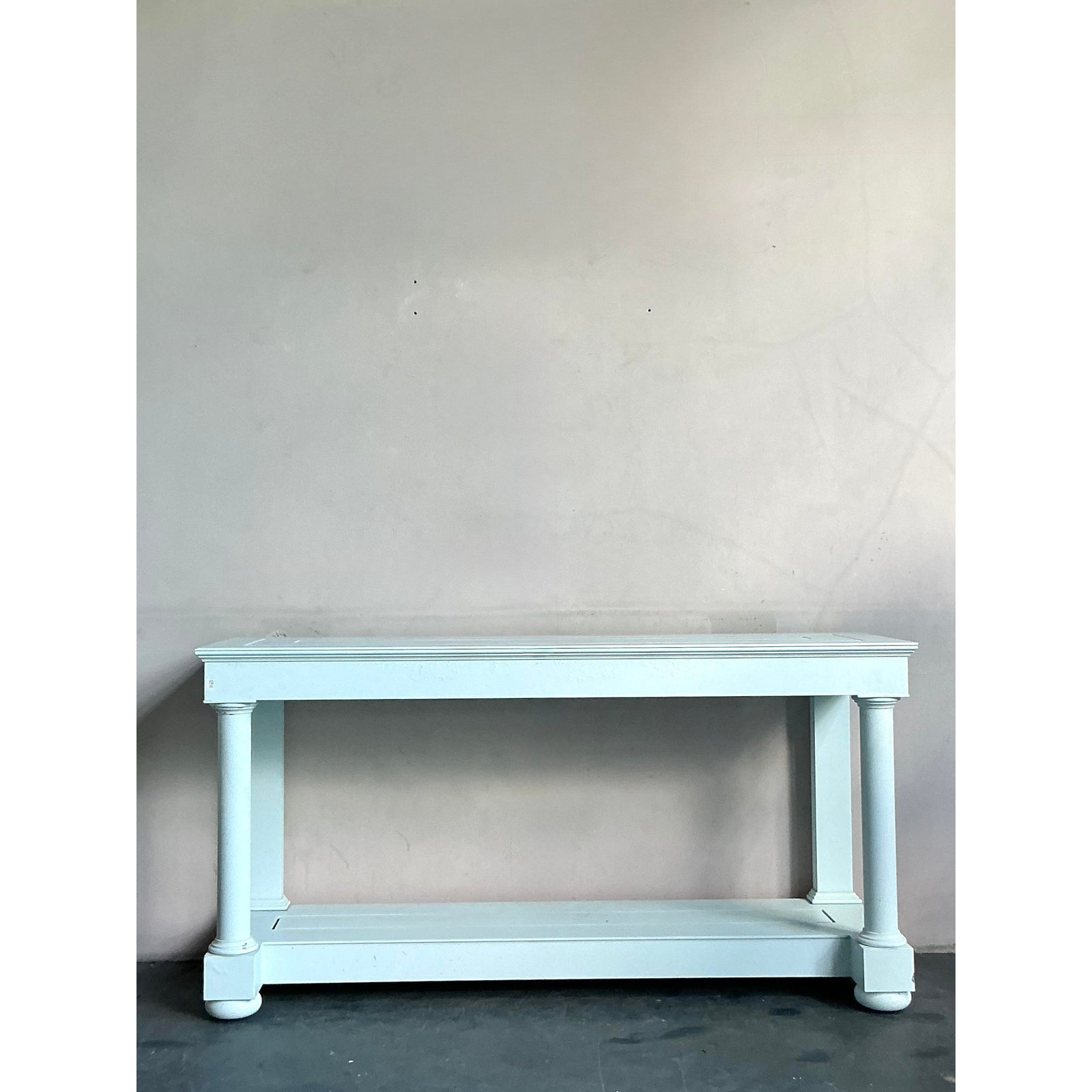 Vintage Boho McKinnon Harris Cast Aluminum “Spotswood” Sideboard - Side view