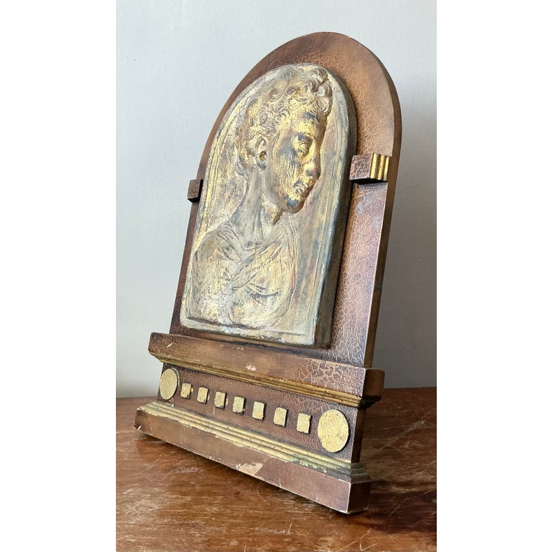 Vintage Boho Plaster Relief Frame - Top view
