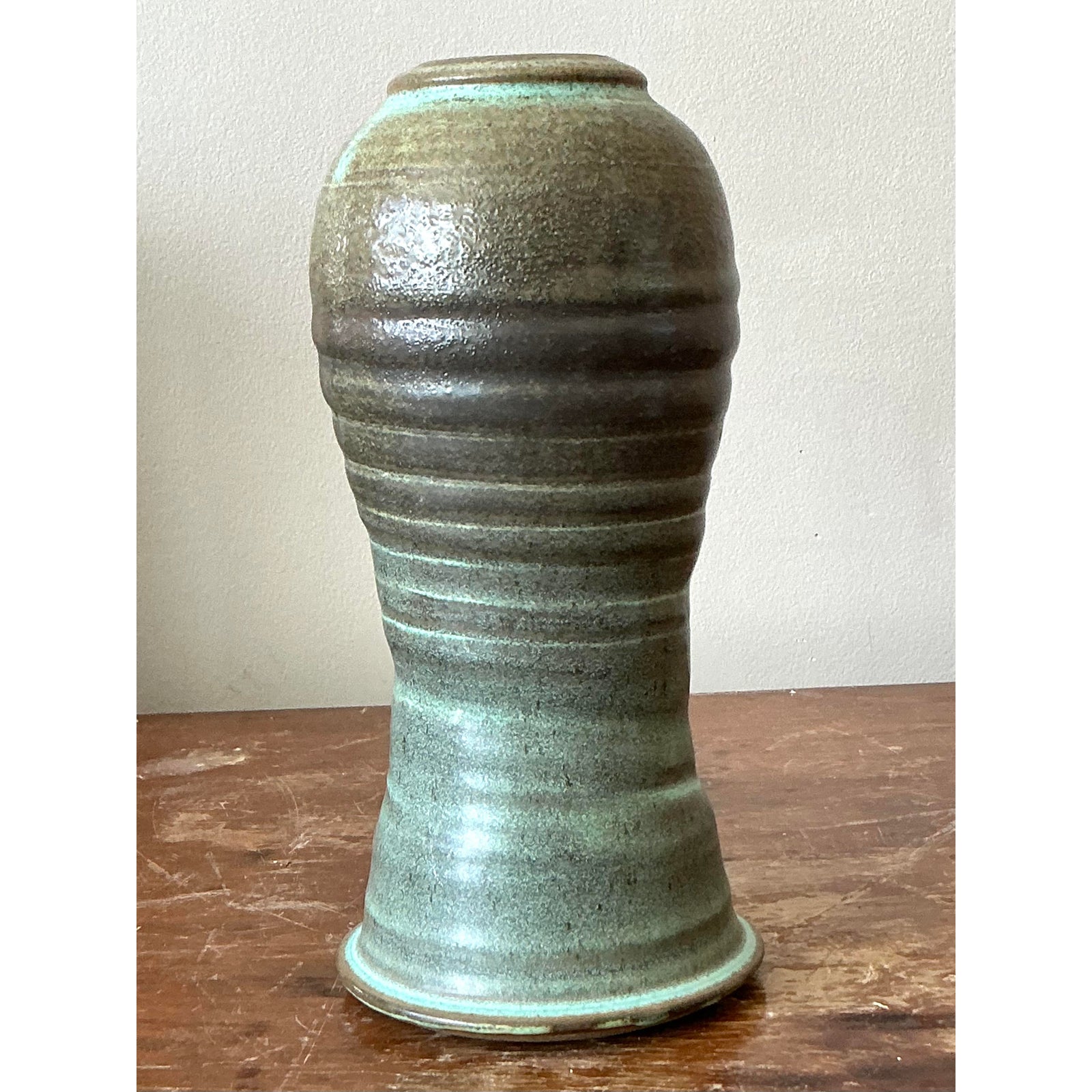 Vintage Boho Studio Pottery Vase - Detail view
