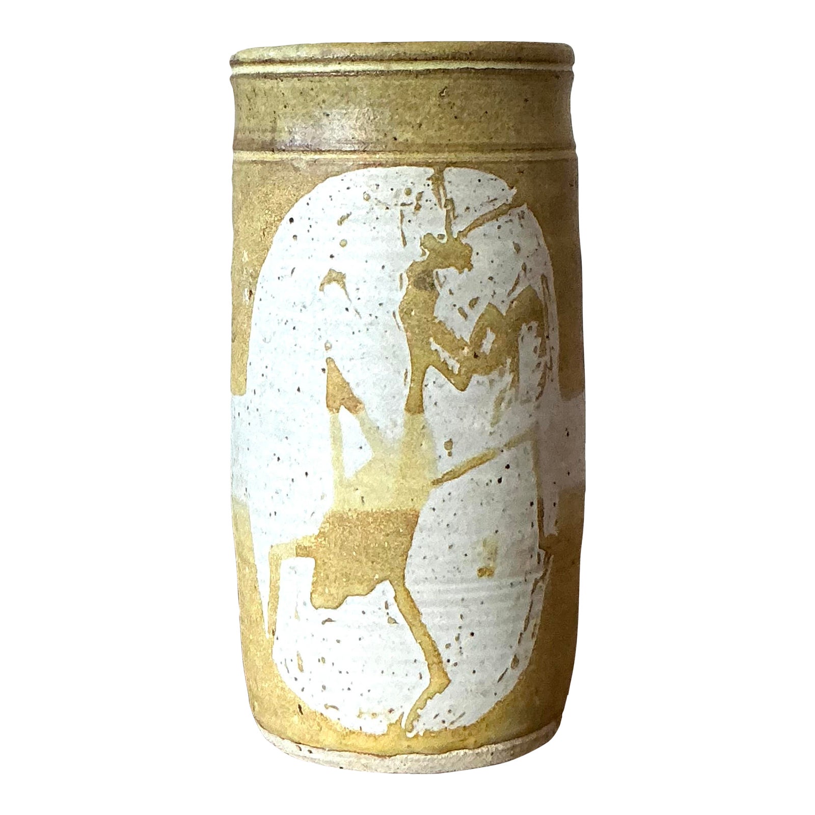 Vintage Boho Praying Mantis Studio Pottery Vase