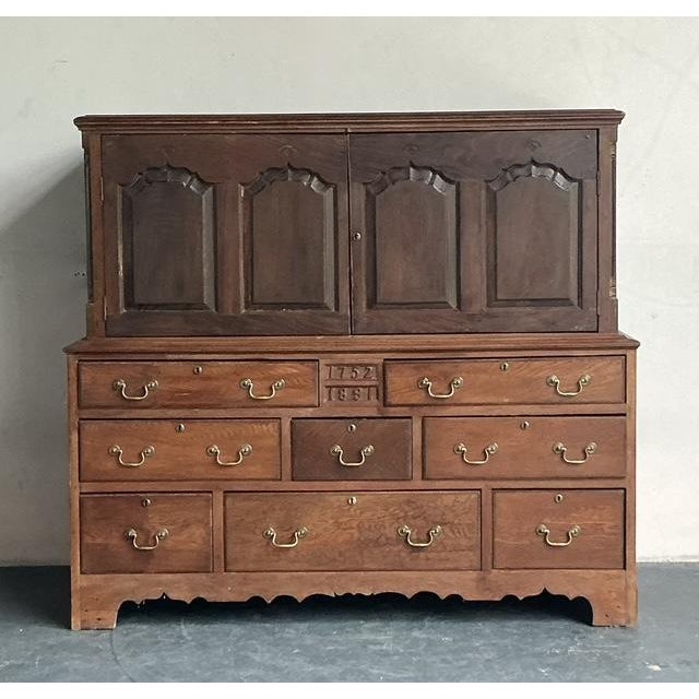 Vintage Boho Hand Crafted 18th Century Cabinet - Detail view