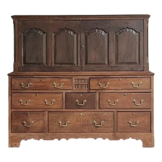 Vintage Boho Hand Crafted 18th Century Cabinet