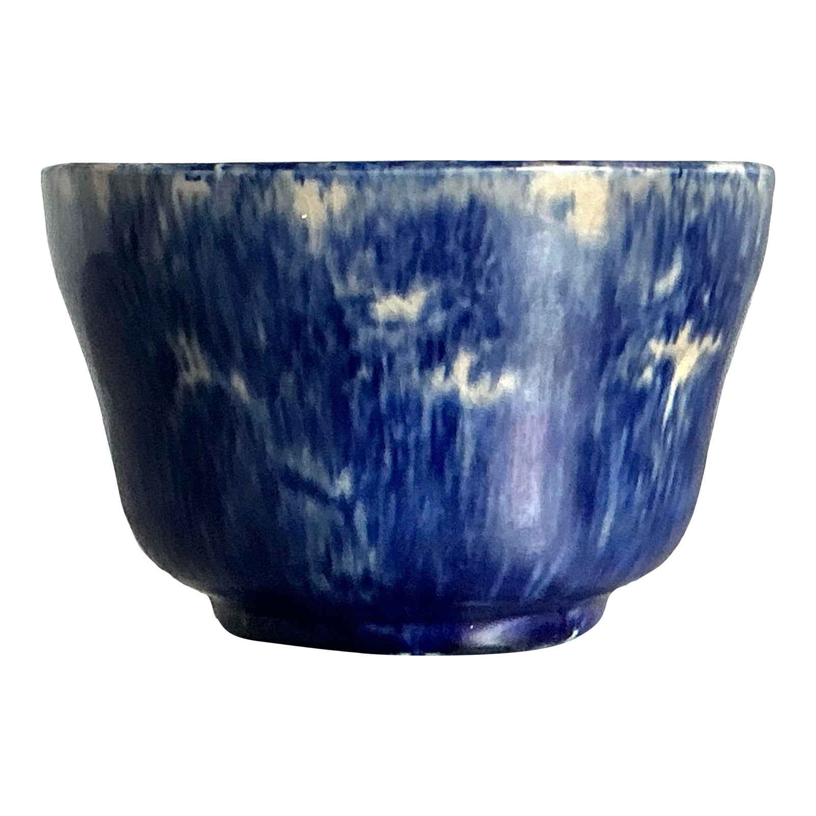Vintage Boho Glazed Ceramic Splatter Bowl