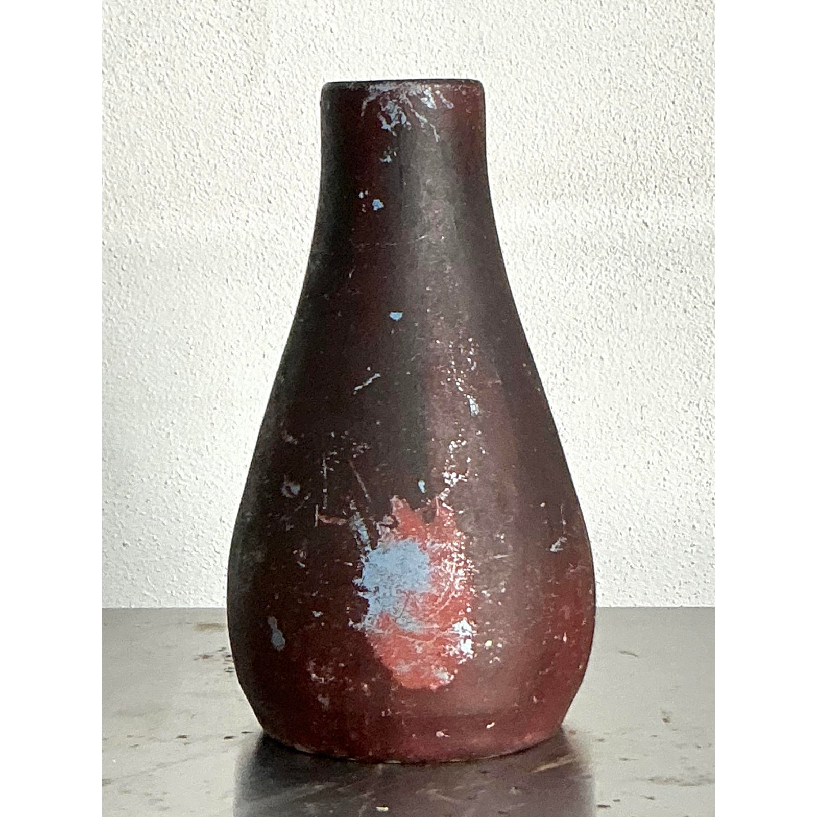 Vintage Boho Studio Pottery Vase - Detail view