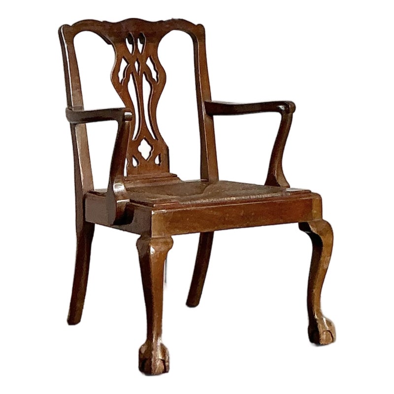 Vintage Regency Paine Furniture Claw and Ball Fireside Chair
