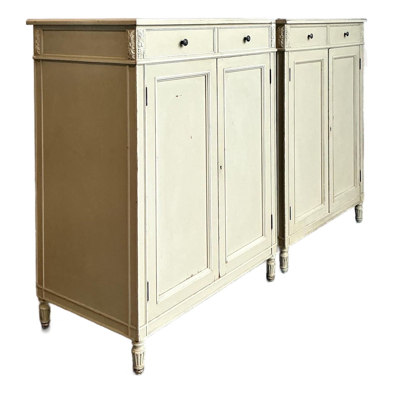 Vintage Regency Irving and Casson Davenport Cabinets - A Pair