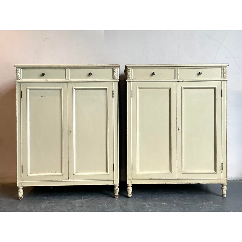 Vintage Regency Irving and Casson Davenport Cabinets - A Pair - Back view