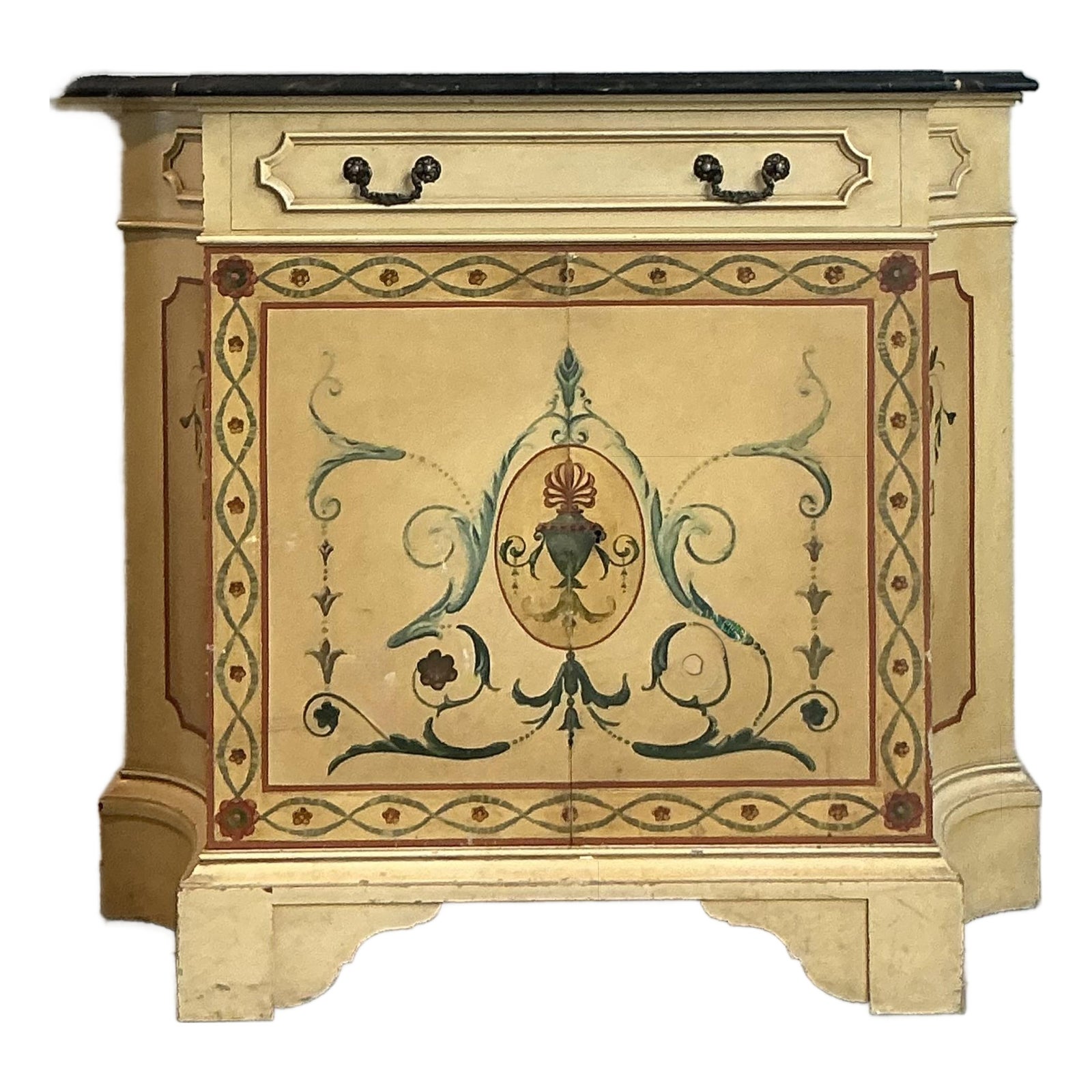 Vintage Boho Irving and Casson Hand Painted Sideboard