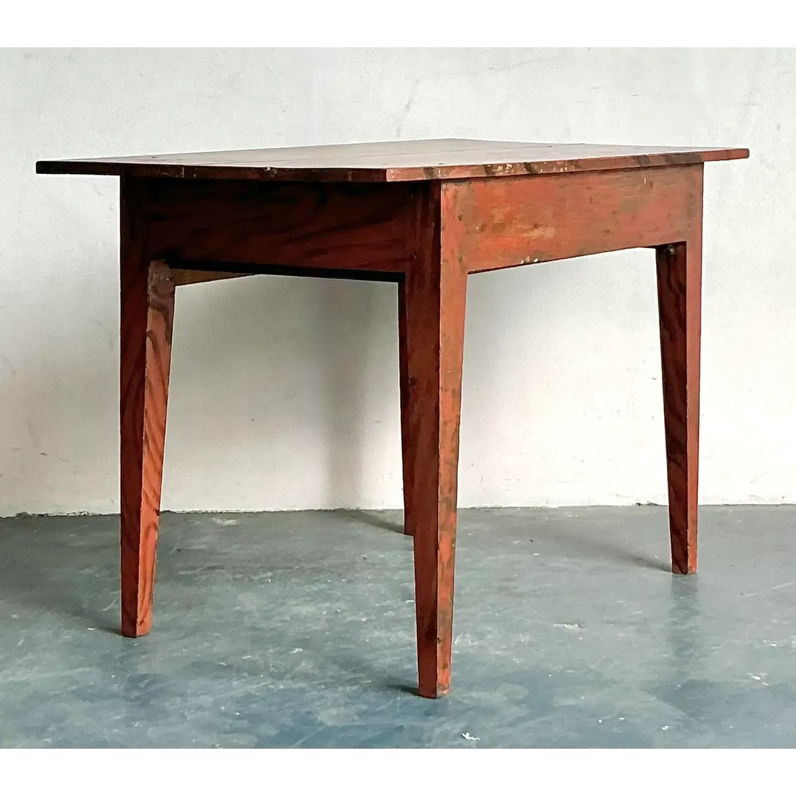 Vintage Boho Reclaimed Wood Console Table - Back view