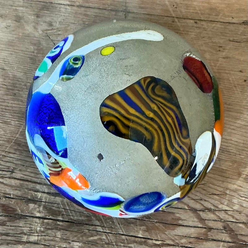 Vintage Italian Murano Glass Paperweight - Back view