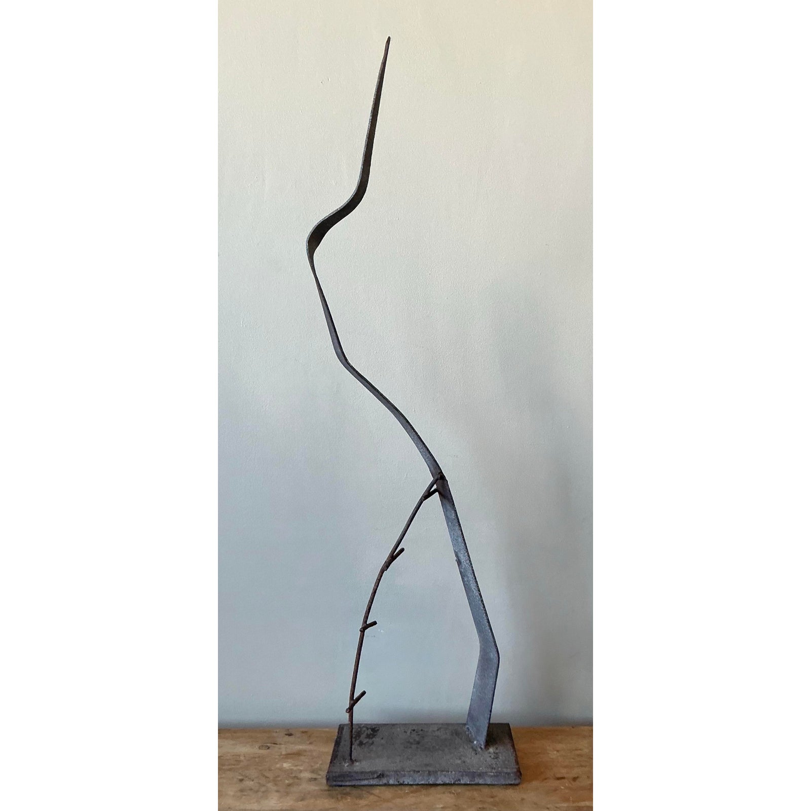 Vintage MCM Brutalist Abstract Sculpture - Top view
