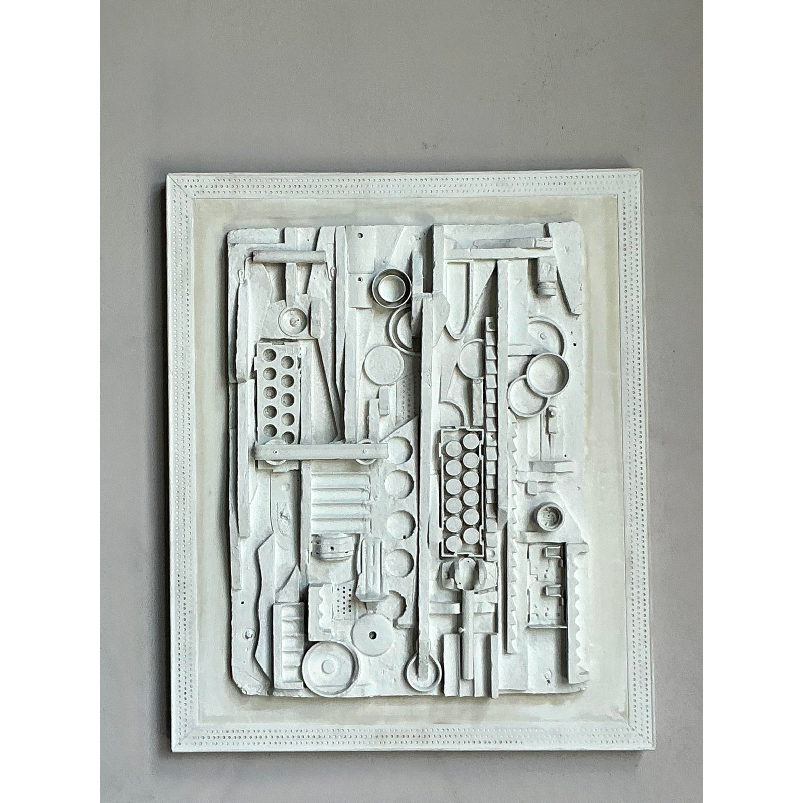 Vintage Boho Found Object Wall Sculpture - Back view