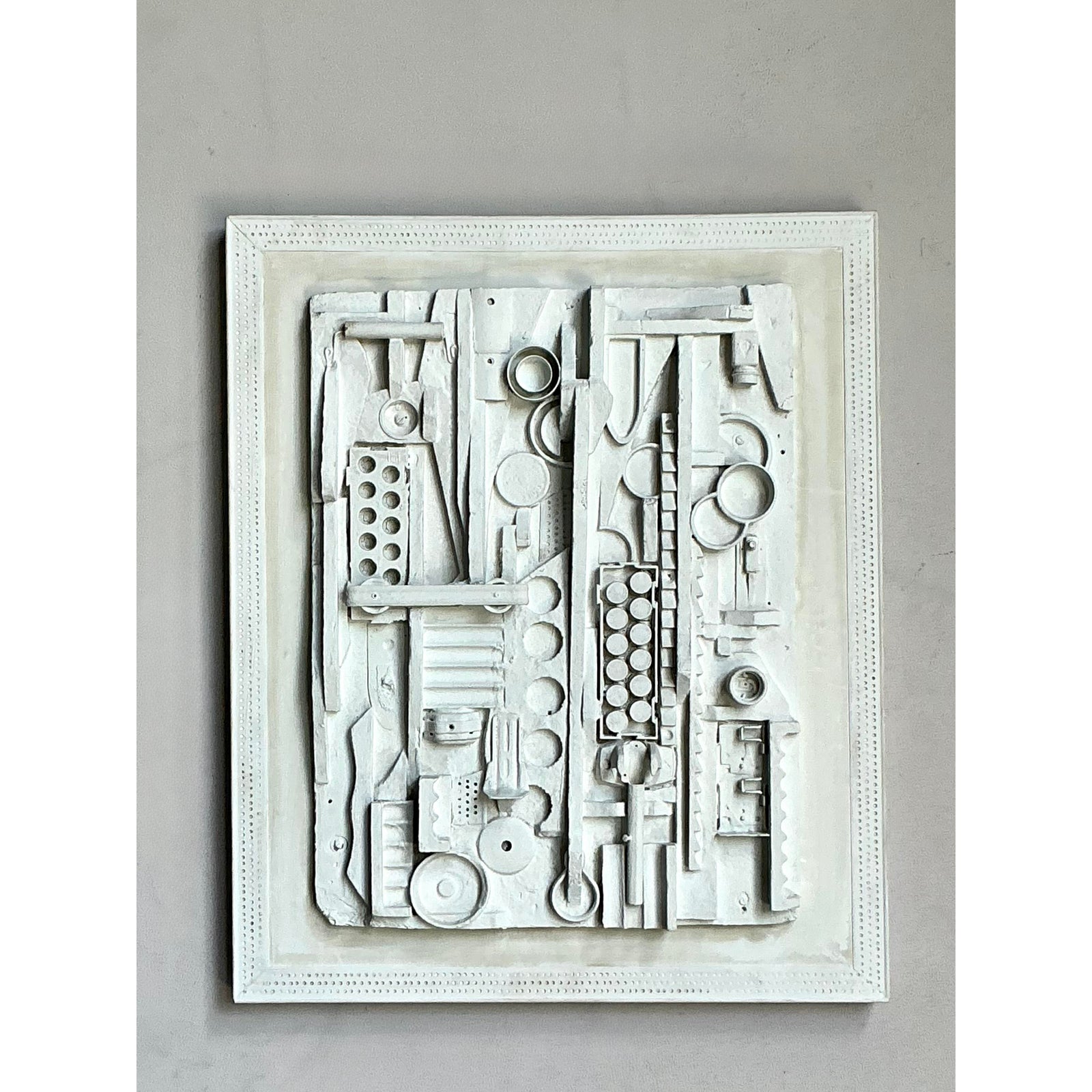 Vintage Boho Found Object Wall Sculpture - Detail view
