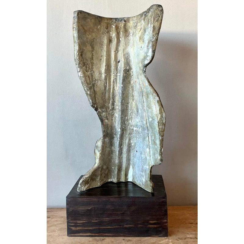 Vintage Boho Abstract Polished Bronze Sculpture - Top view